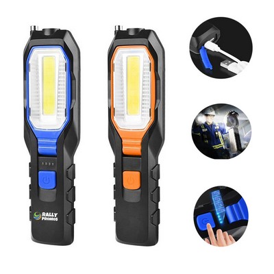 Led Rechargeable Portable Cob Inspection Light With Magnet
