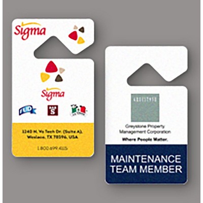 Full Color Laminated Plastic Hang Tag (3"x4")
