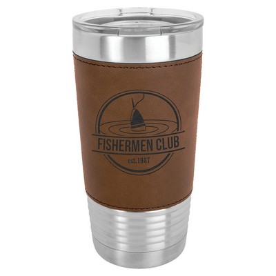 Polar Camel 20 oz. Laserable Leatherette Tumbler