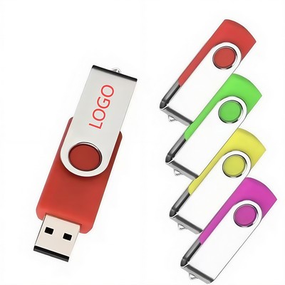 4GB Keychain Rotating Design USB Flash Drive