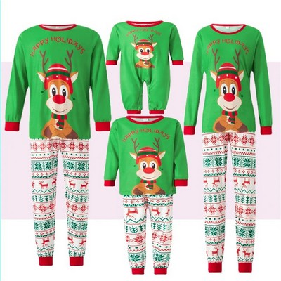 Holiday Family Matching Pajamas - Christmas-themed Sleepwear