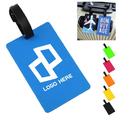 Pvc Luggage Tag W/ Lanyard