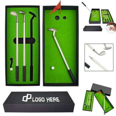 Mini Desktop Golf Club Pen Gift Set
