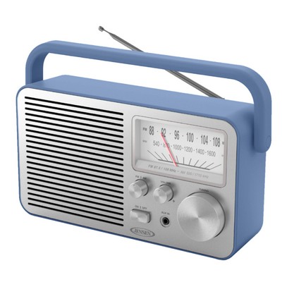 Jensen Audio Blue Portable Am/Fm Radio
