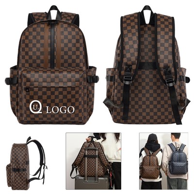 12.6 X 5.5 X 18.9" Plaid School Backpack