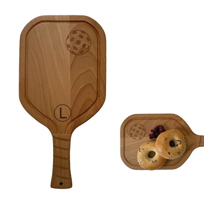 Pickleball Racket Acacia Mangium Cutting Board