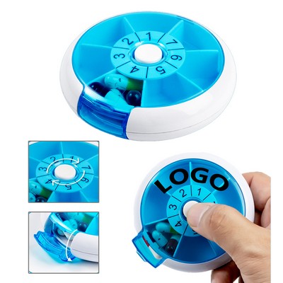 7-Compartment Rotating Pill Box