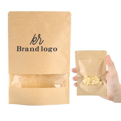 Kraft Paper Stand-up Food Storage Bag