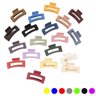 Women X-Large Neutral Rectangle Hair Clips