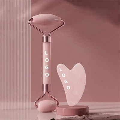 Fantastic Crystal Roller Facial Massager & Heart-Shaped Scraping Board Set