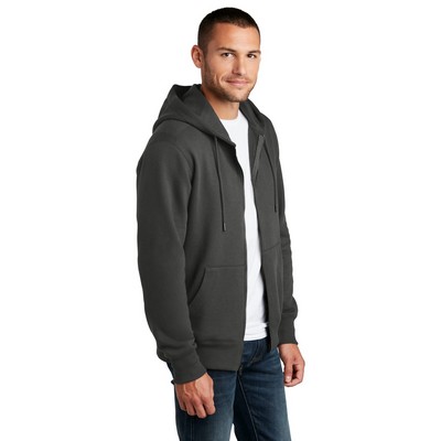 District Perfect Weight Fleece Full-Zip Hoodie