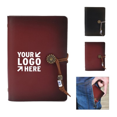 A7 Retro Leather Journal Notebook