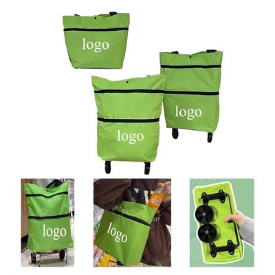Foldable Shopping Bag With Wheels
