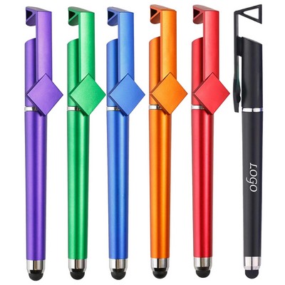 3-in-1 Phone Holder Touching Screen Pen Ballpoint Pen