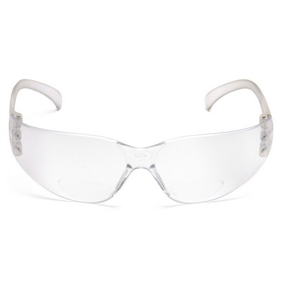 Intruder Safety Reader Glasses, Clear Frame with Clear Lens
