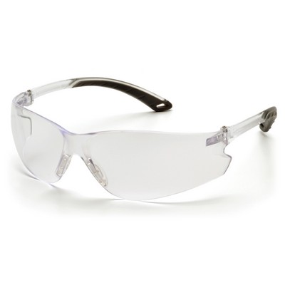Itek Safety Glasses, Clear Frame with Clear H2MAX Anti-Fog Lens