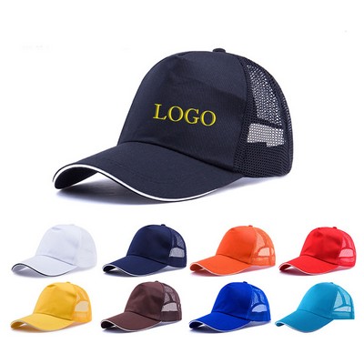 Breathable Polyester-Cotton Mesh Cap