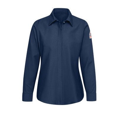 Bulwark Womens Pocketless Work Shirt - CAT 2