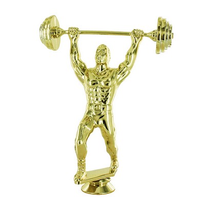 Male Weightlifter Trophy Figure
