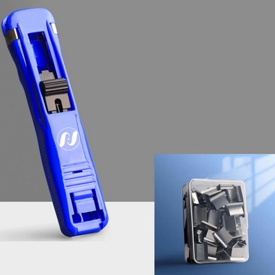 Office Using Paper Clam Clip Dispenser W/ 50 Silver Clips