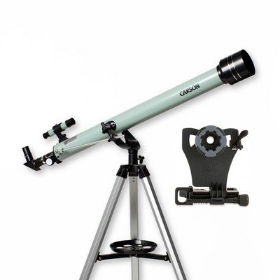 Carson Stara™ Series 45-675X60Mm Refractor Telescope w/Smartphone Digiscoping Adapter