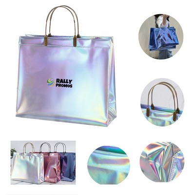 Reusable Holographic PVC Foldable Shopping Bag