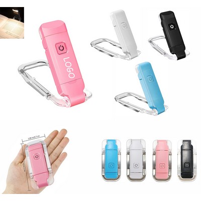 Adjustable USB Rechargeable LED Clip Book Light