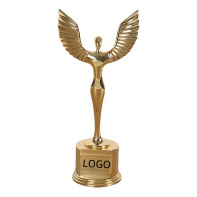 Goddess With Wings Award Golden Trophy
