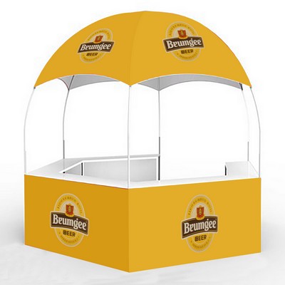 Custom 10'X10' Promotion Event Hexagonal Kiosk Dome Tent (Full Color)
