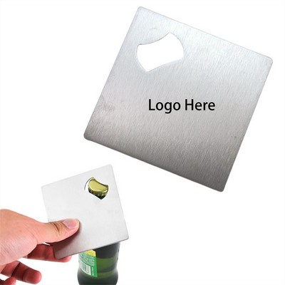 Stainless Steel Cup Coaster And Bottle Opener