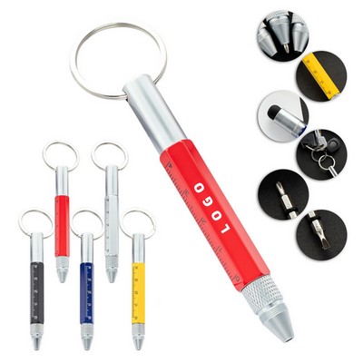 6" 1 Multi-tool Pen With Key Ring