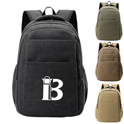 Travel Canvas Laptop Backpack