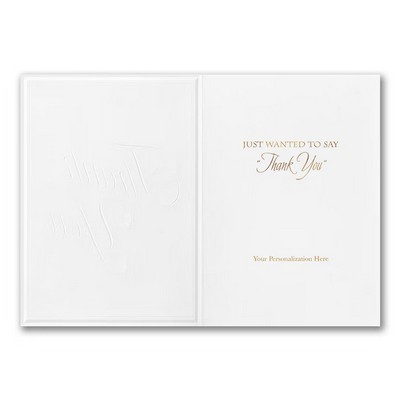 Gilded Thanks Card