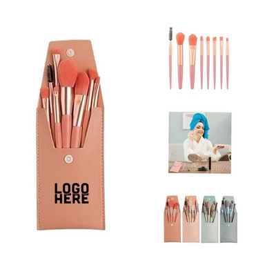 8pcs Travel Makeup Brush Set