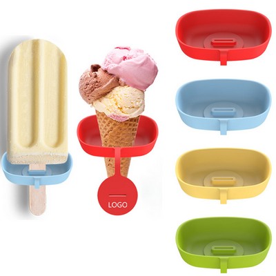 2-in-1 Silicone Ice Cream Holder