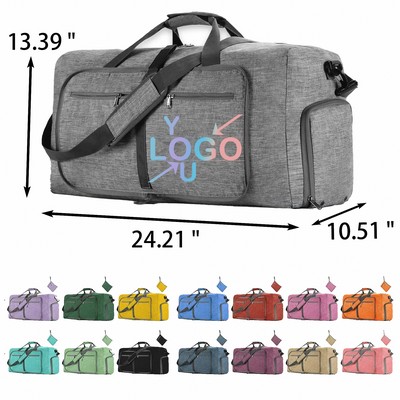 65L Water-Resistant Travel Duffel Bag