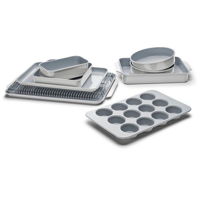 Caraway 11Pc Non-Toxic Nonstick Ceramic Mega Bakeware Set - Gray