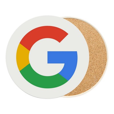 Round Wood Coaster with Full Color Print