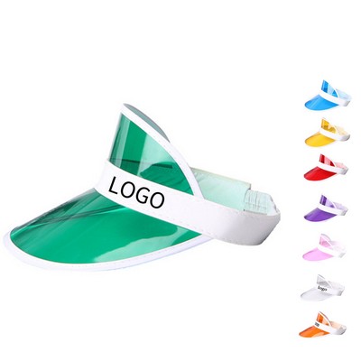 Clear PVC Visor Sun Hats
