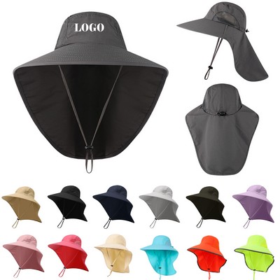 Unisex Sun Hat w/Neck Flap