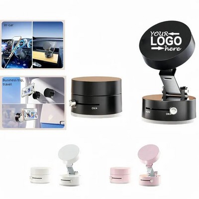 Vacuum Magnetic Car Phone Mount With Foldable Stand