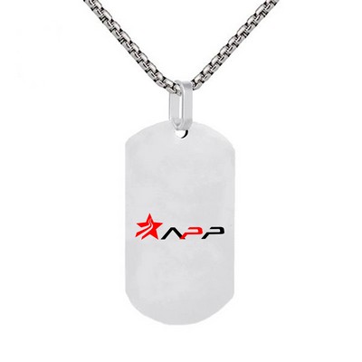 Engravable Personalized Gift Pendant Chain Necklace
