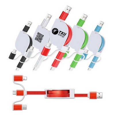 Retractable 3in1 USB Charging Cable
