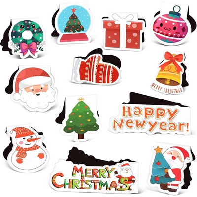 Full Color Foldable Paper Clip Magnetic Bookmark