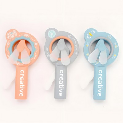 Candy Protable Hand Pressed Handheld Fan