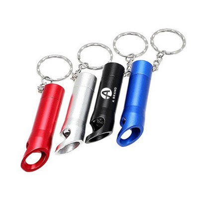 Bottle Opener & LED Flashlight Keychain