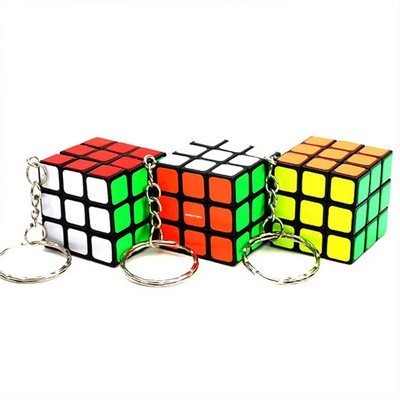 Color-Twist Puzzle Cube Keychain