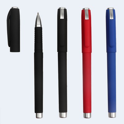 5.5''L Fine Point Custom Promotional Plastc Gel Ink Pen