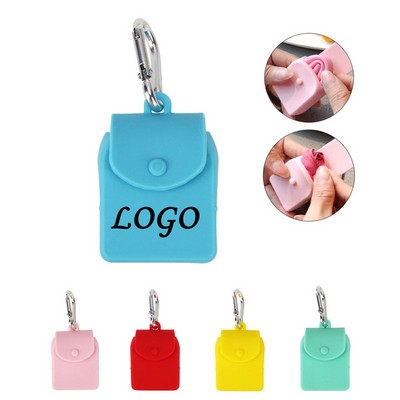 Portable Silicone Storage Box with Carabiner