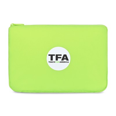 Arlo Recycled rPET Zippered Pouch - Lime Green